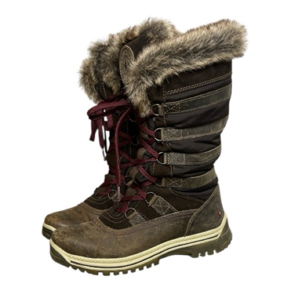 Santana Canada Milani Waterproof Winter Boots Faux Fur Collar Made in Italy